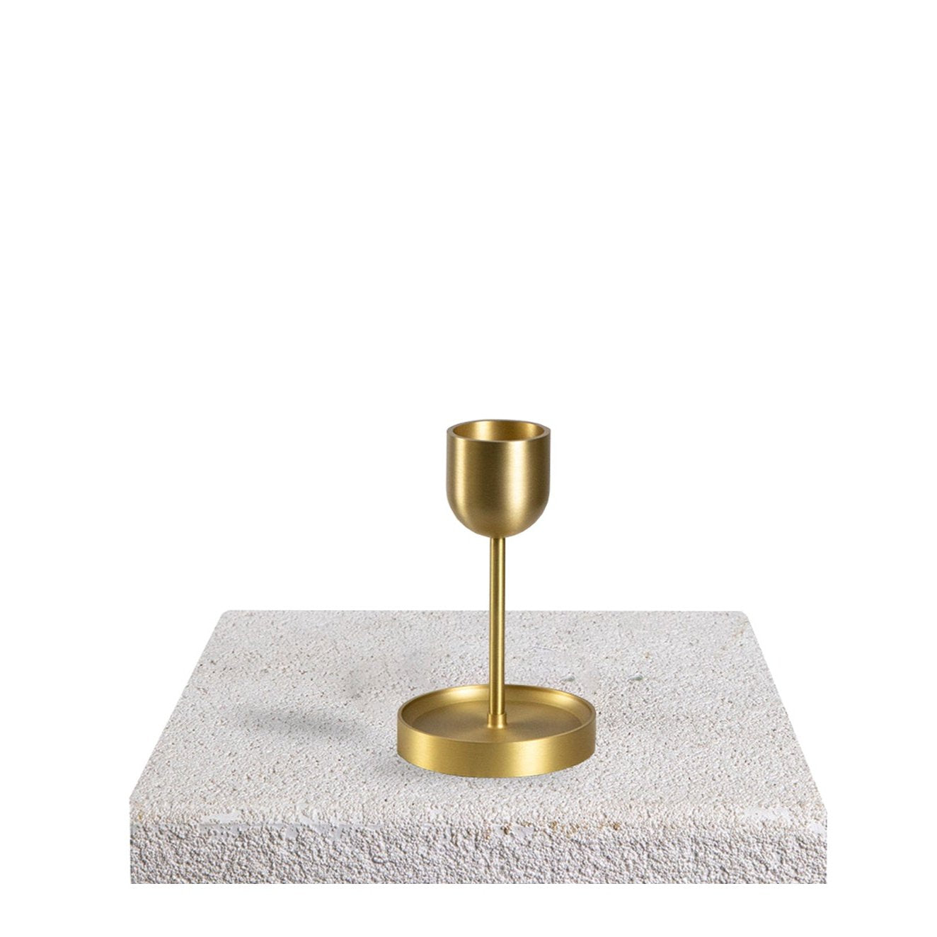 Three Way Tall Brass Candle Holder